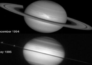 Saturno esconde sus anillos y no porque el oro se haya ido a las nubes