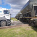Un camión chocó contra un tren en la Ruta 51