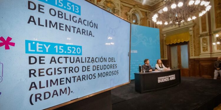 Vecinas en el aire: Hoy la promulgación de la ley N°15520, de actualización del registro de deudores alimentarios morosos en la provincia.