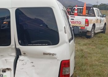 Triple choque en la 76. No hubo heridos.