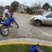 Sierra de la Ventana: Chocaron un auto y una moto en Av. San Martín