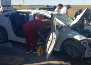 Trágico choque ocurrido en el cruce de rutas 3 y 3 vieja en Cnel Rosales.