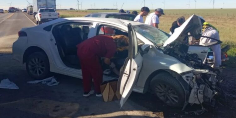 Trágico choque ocurrido en el cruce de rutas 3 y 3 vieja en Cnel Rosales.