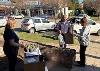 Jornada de eco-canje en Sierra de la Ventana.