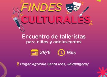 ‘Findes culturales’: Nuevo encuentro de talleristas para niños y adolescentes en Saldungaray