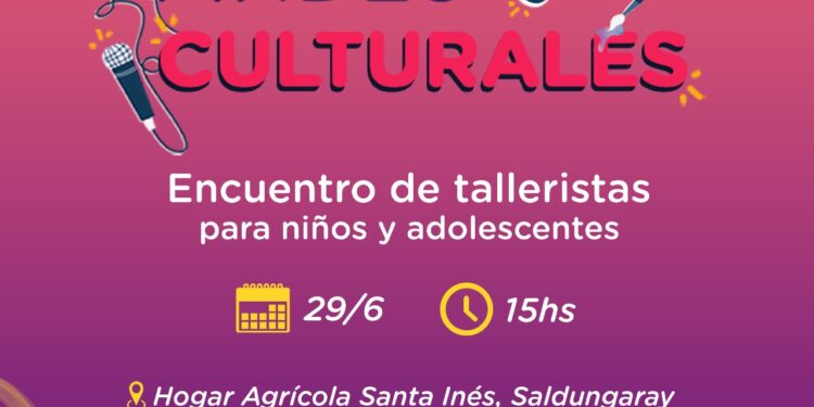 ‘Findes culturales’: Nuevo encuentro de talleristas para niños y adolescentes en Saldungaray