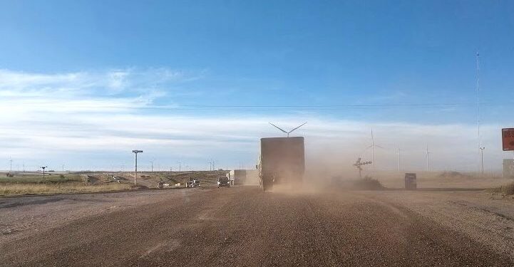 Vecinos autoconvocados reclaman por el abandono de obras en Ruta Nacional 33