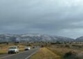 Nieve, lluvia y viento intensos. Lunes muy frío en la comarca.