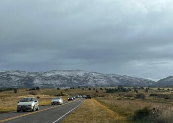 Nieve, lluvia y viento intensos. Lunes muy frío en la comarca.