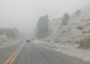 Se producen nevadas en Villa Ventana y el Parque Tornquist