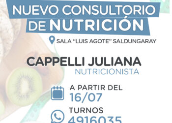 Una nutricionista se suma a la Unidad Sanitaria de Saldungaray