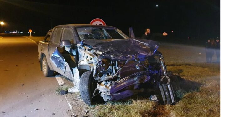 Nuevamente la Rotonda de las Rutas 85 y 51: Un Choque Deja un Herido