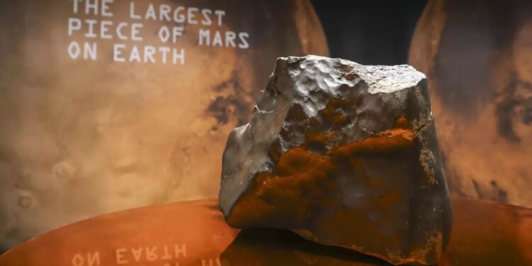 Pagan US$5,3 millones por el meteorito más grande de Marte hallado en la Tierra