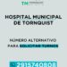 Número alternativo para solicitar turnos en el Hospital Municipal