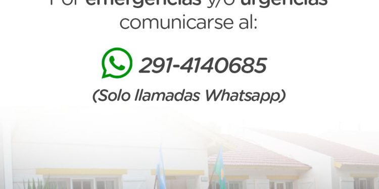 Número alternativo para comunicarse con la Unidad Sanitaria Luis Agote de Saldungaray