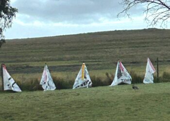 Sierra de la Ventana: Luis Castro denuncia que les rompieron los pasacalles