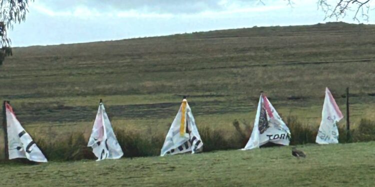 Sierra de la Ventana: Luis Castro denuncia que les rompieron los pasacalles