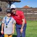 Tobías García, el golfista prodigio de 7 años de Sierra de la Ventana se volvió a lucir.
