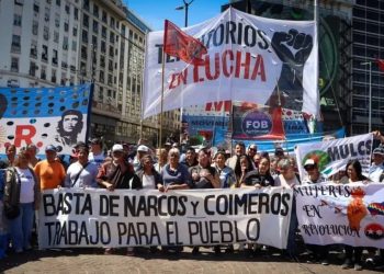 Indignación en el Obelisco: organizaciones sociales marcharon contra la narcopolítica y la corrupción