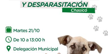 Habrá una jornada de vacunación antirrábica en Chasicó