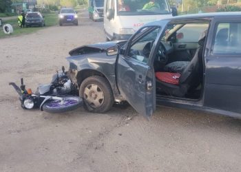 Accidente en Sierra de la Ventana: choque entre un auto y una moto