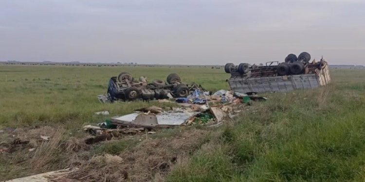 Ruta 51: un camionero murió al chocar contra una camioneta