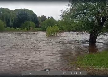 La tormenta pasó por la comarca dejando importantes registros de lluvias.