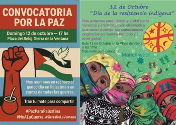 Sierra de la Ventana se moviliza por la paz y la resistencia indígena