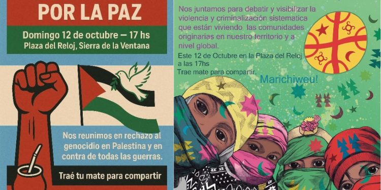 Sierra de la Ventana se moviliza por la paz y la resistencia indígena