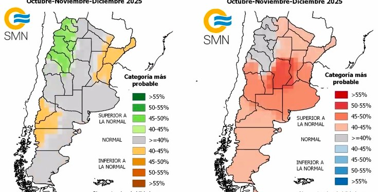 Alerta climática: Temperaturas en ascenso y posible evento La Niña en Argentina