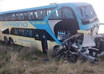 Fatal choque en la ruta 3 sur: Una persona falleció y otras tres sufrieron heridas