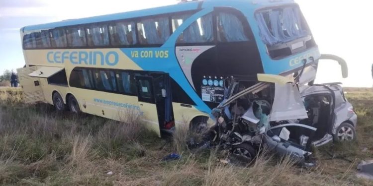 Fatal choque en la ruta 3 sur: Una persona falleció y otras tres sufrieron heridas
