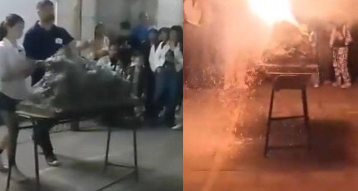 Drama en Pergamino: una explosión en una feria de ciencias escolar dejó al menos diez heridos.
