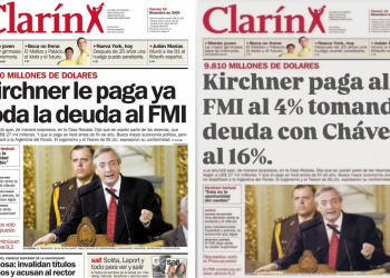 El presidente compartió por redes sociales una tapa de Clarín “trucha”