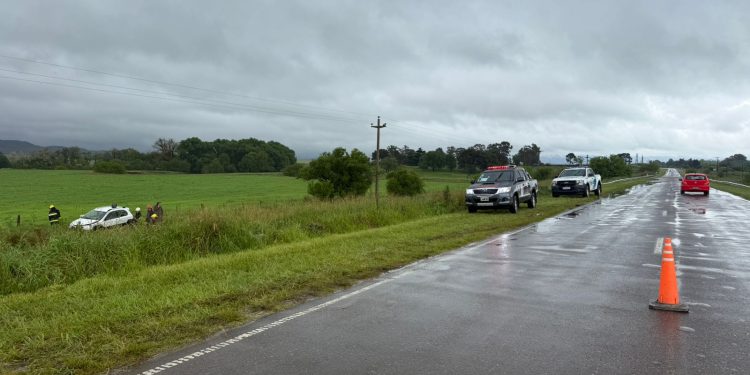 Vuelco en la Ruta 72 cerca de Sierra de la Ventana