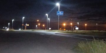 La Comarca Ilumina su Puerta: Finalizó la obra de luminarias LED en la rotonda de Frapal para un «Acceso Seguro»