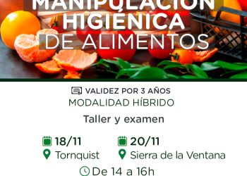 El municipio lanzó un nuevo Taller de Manipulación Higiénica de Alimentos