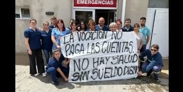 Reclamo de trabajadores de la salud del Hospital Menor de Sierra de la Ventana