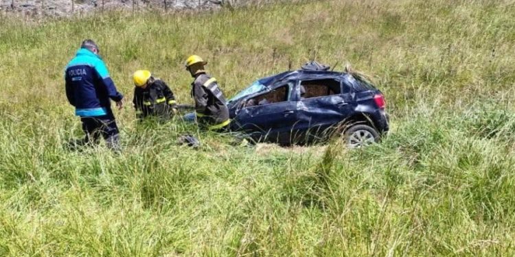 Accidente en Ruta 76: Intervienen Bomberos de Sierra de la Ventana