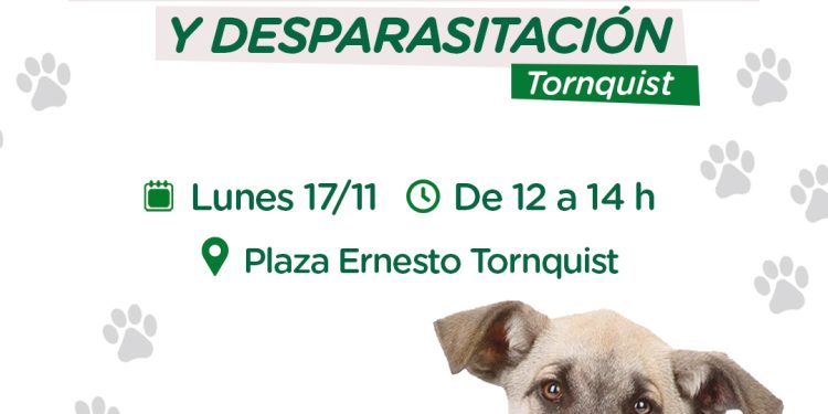 Habrá una nueva jornada de vacunación antirrábica y desparasitación en Tornquist