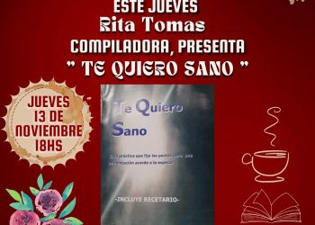 Regreso a la Salud! Rita Tomas presenta «Te Quiero Sano» en la Comunidad de Letras