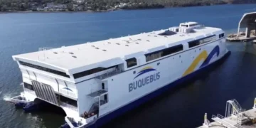 El “China Zorrilla”, el buque eléctrico más grande del mundo, unirá Buenos Aires y Colonia