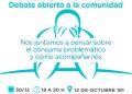 Adicciones: Invitan a un debate abierto a la comunidad