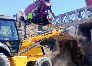 Corte de tránsito en Ruta Nacional 3 sobre el Canal Maldonado