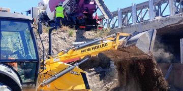 Carote de tránsito en Ruta Nacional 3 sobre el Canal Maldonado