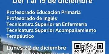 Educación: Abiertas las inscripciones para carreras 2026 en el ISFDyT 162