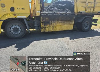 Vialidad Provincial refuerza el bacheo en rutas claves de la Comarca: RP 72 y RP 76