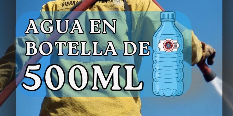 Los Bomberos Voluntarios lanzan una campaña de recolección de agua mineral ante la ola de incendios