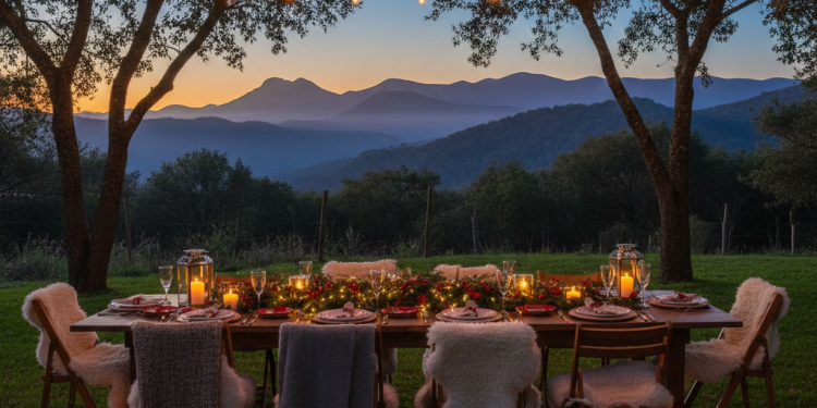 Nochebuena en las Sierras: ¿Mesa afuera o adentro?