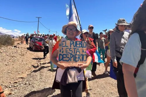 Mendoza marcha contra el proyecto minero que apoyó Milei